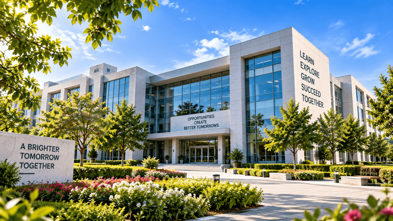 Modern campus and tech research park